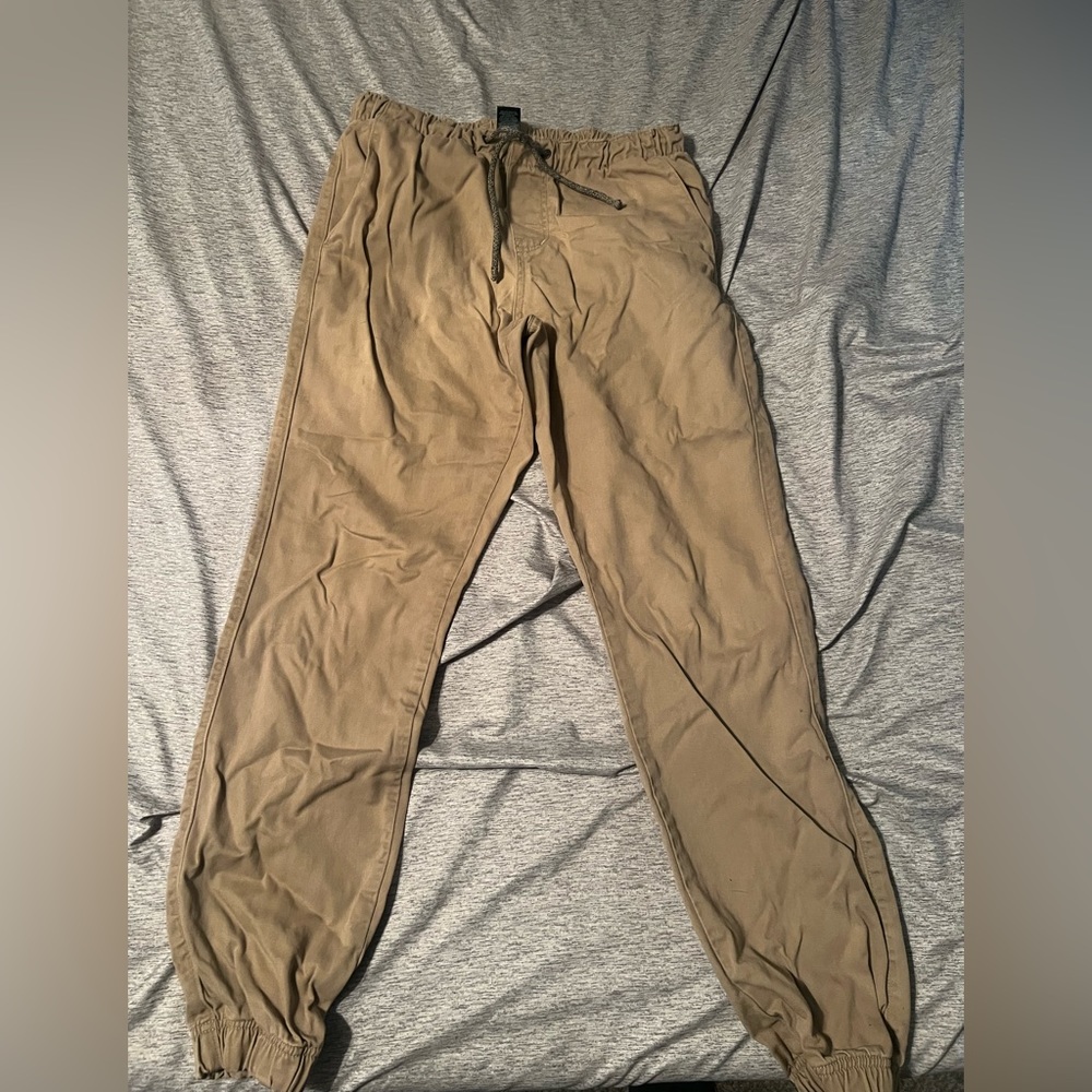 Free world Tan Joggers (Medium)